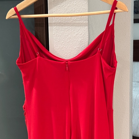 Laundry By Shelli Segal Draped Cocktail Dress - Red Size 10 - Picture 4 of 7